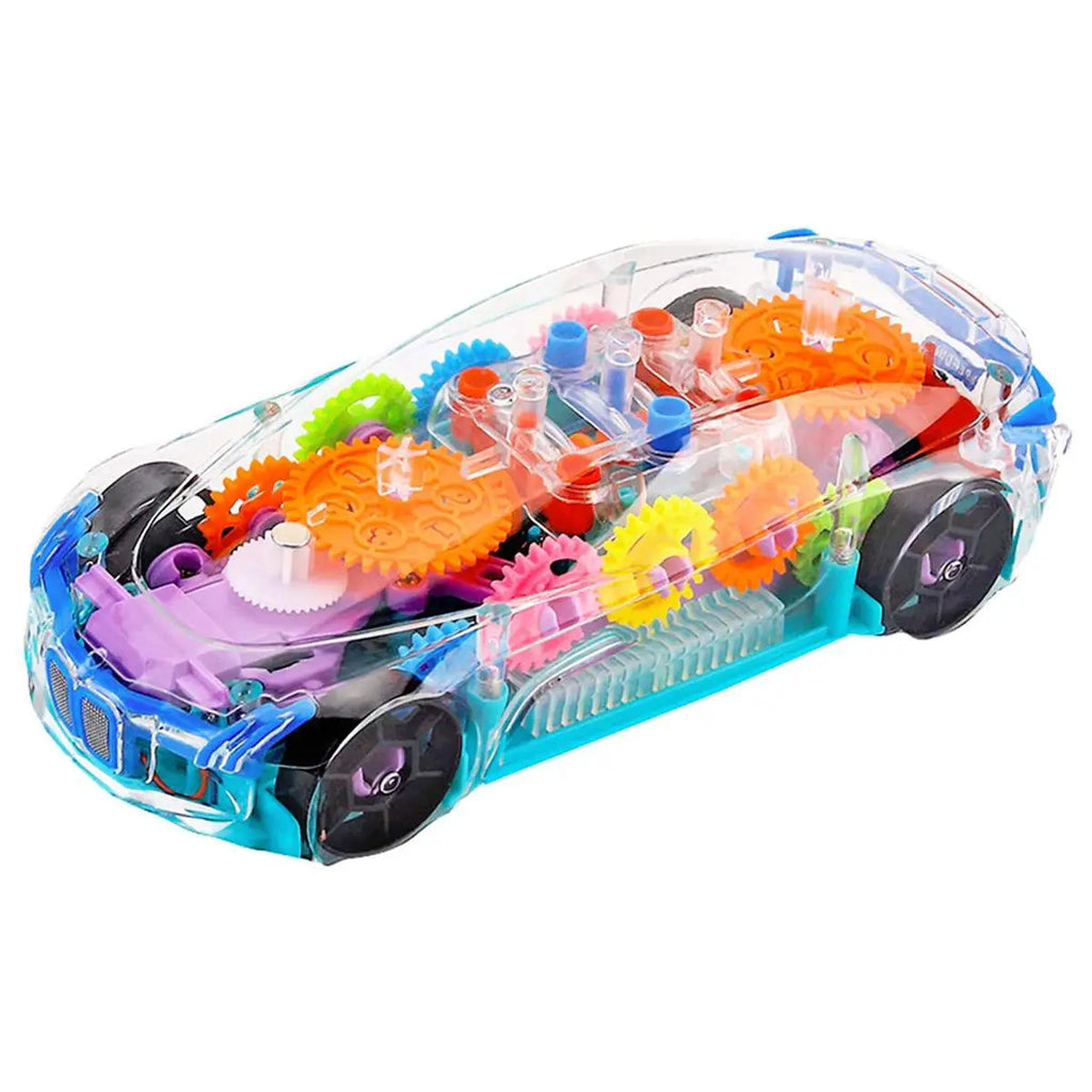 ransparent Racing Car Toy with Light & Music - Educational Mechanical Toy | Khelaghor Toys