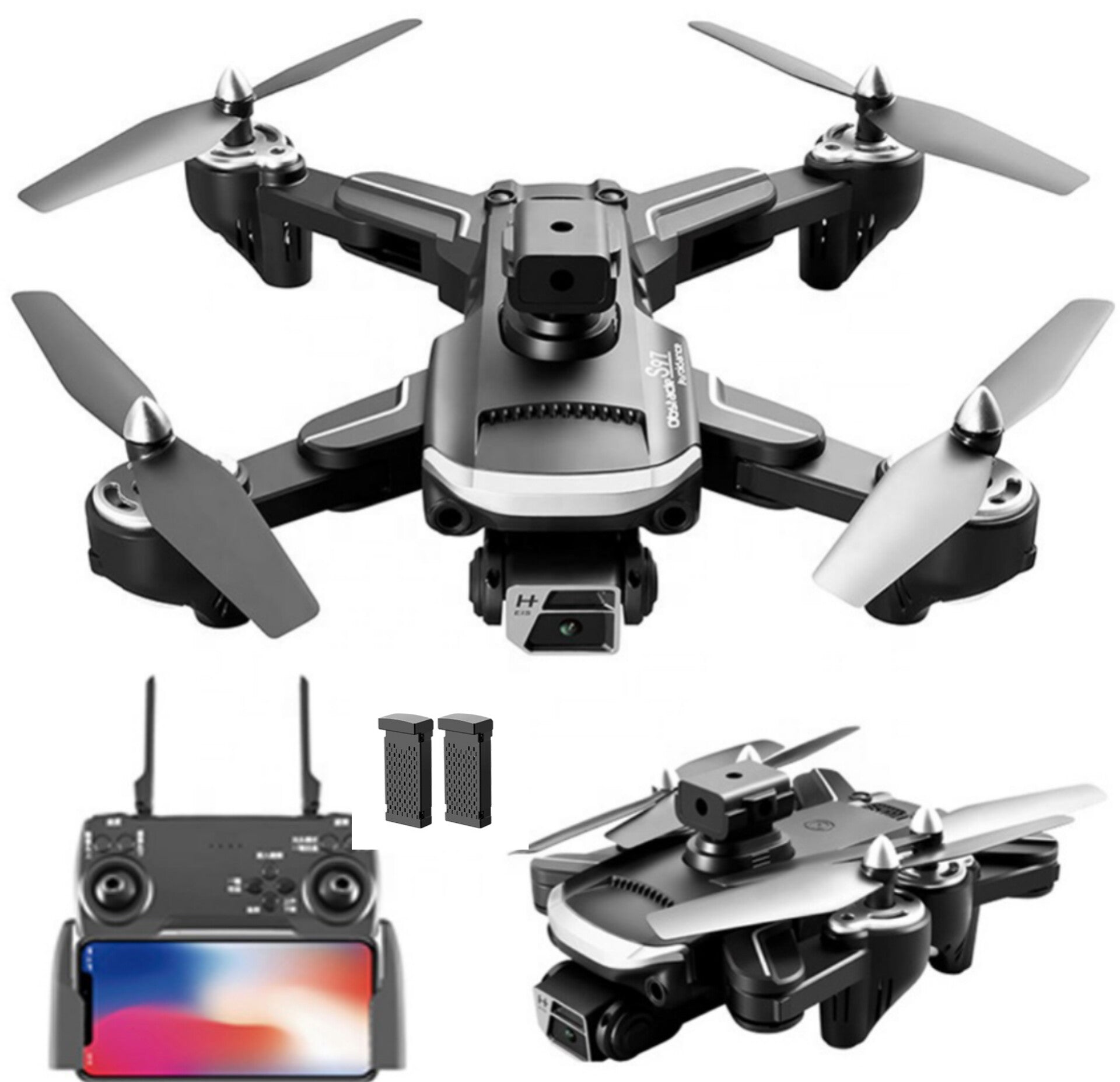 S97 Optical Flow Drone - Electric Adjustable Camera, 4-Side Obstacle Avoidance, 50x Zoom