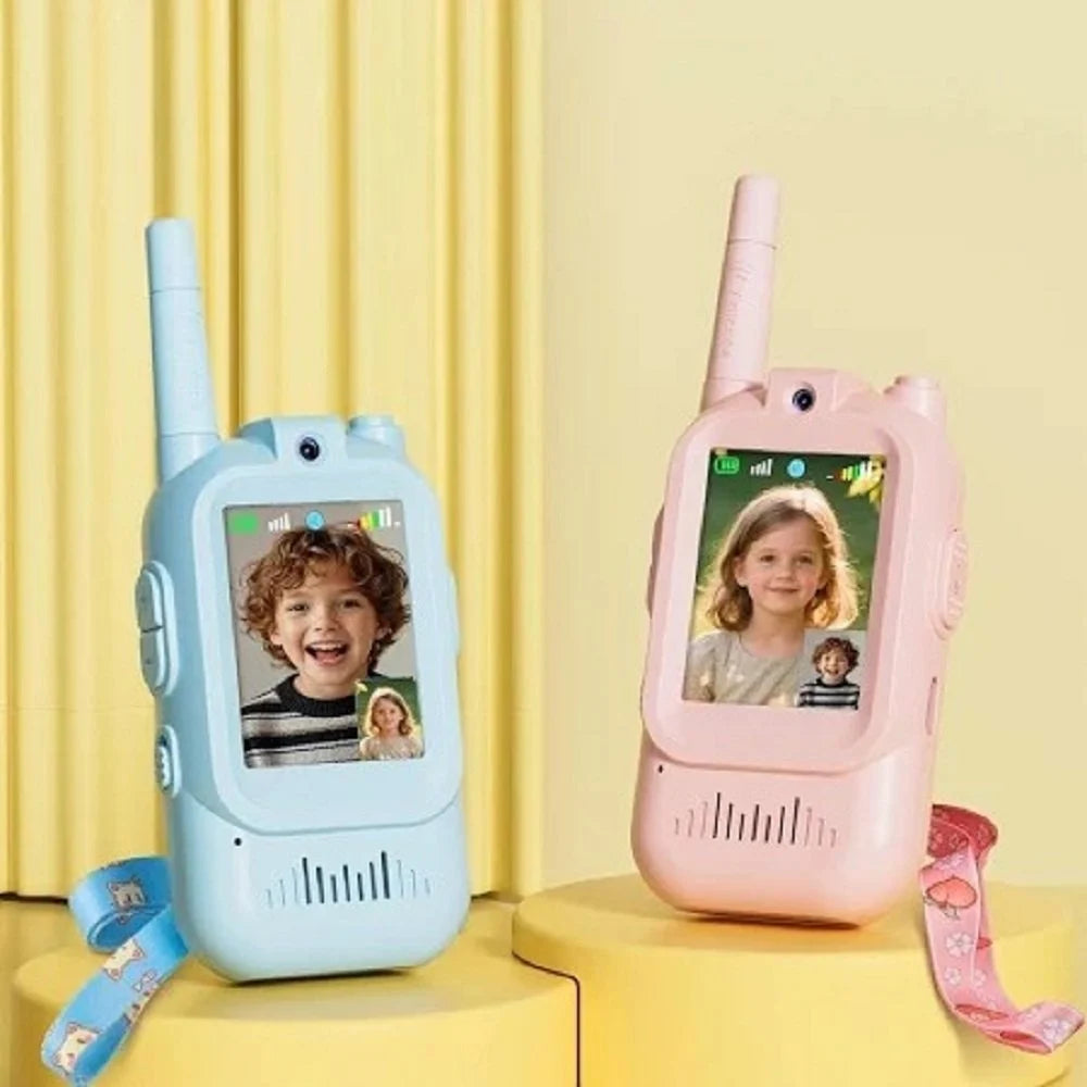 HD Video Walkie Talkies for Kids – Rechargeable Two-Way Radio with Camera & Voice Effects