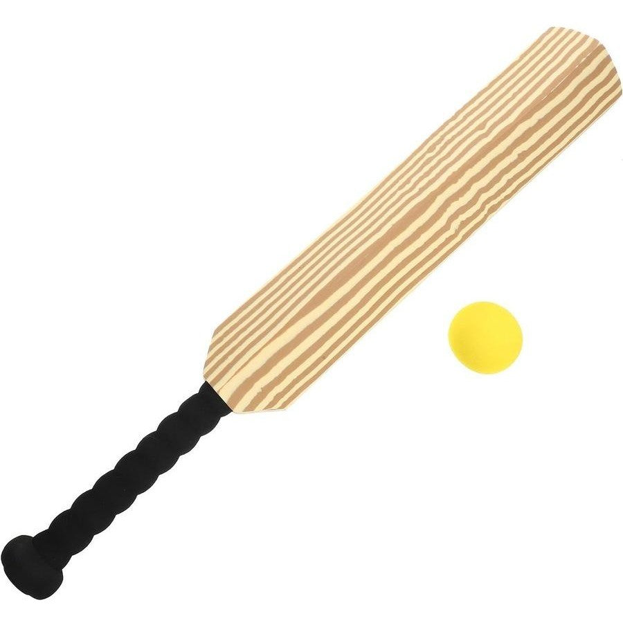 24-Inch Kids Indoor Cricket Bat Set – Wooden Bat & Soft Ball