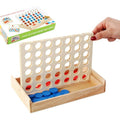 Khelaghor Toys Foldable 4 in a Row Wooden Board Game
