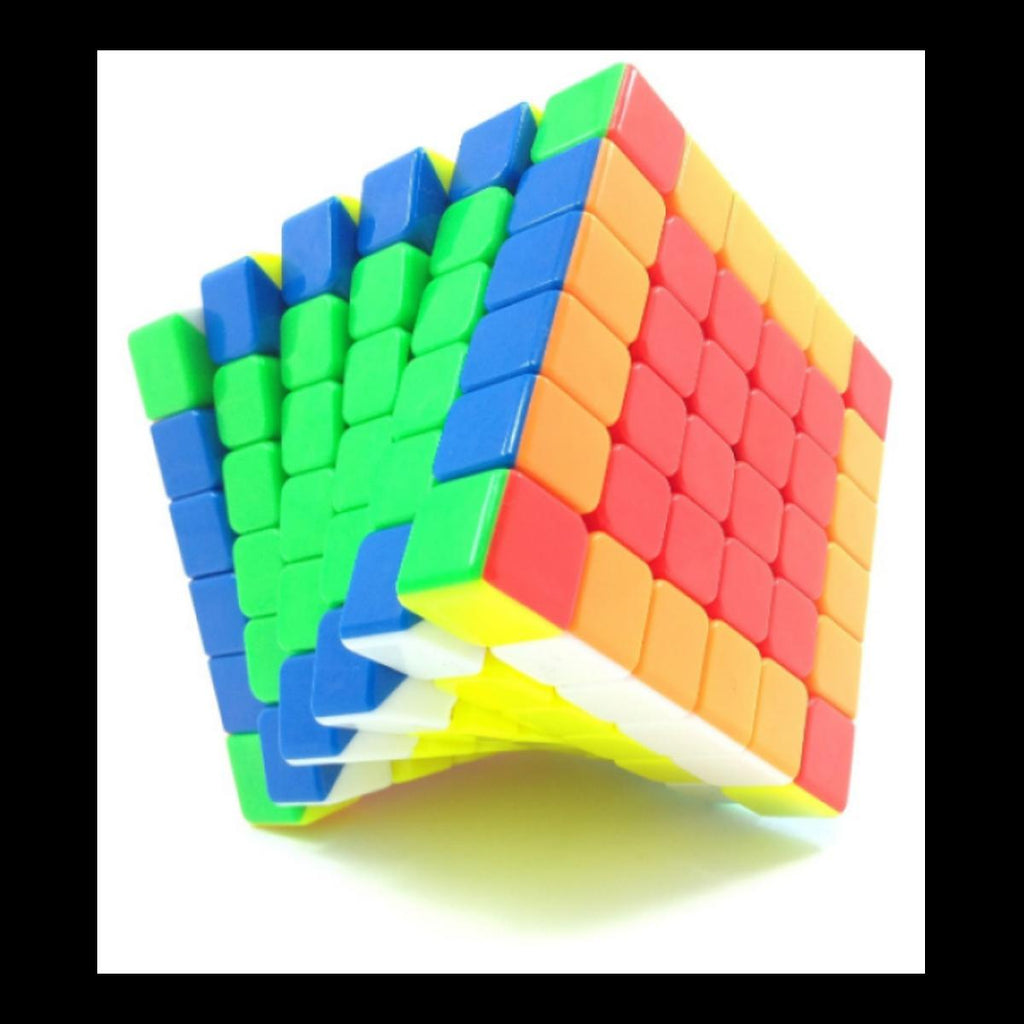 Cube Series Happy 6x6 Stickerless Speed Cube | Anti-Pop, Smooth Rotation | Vibrant Colors