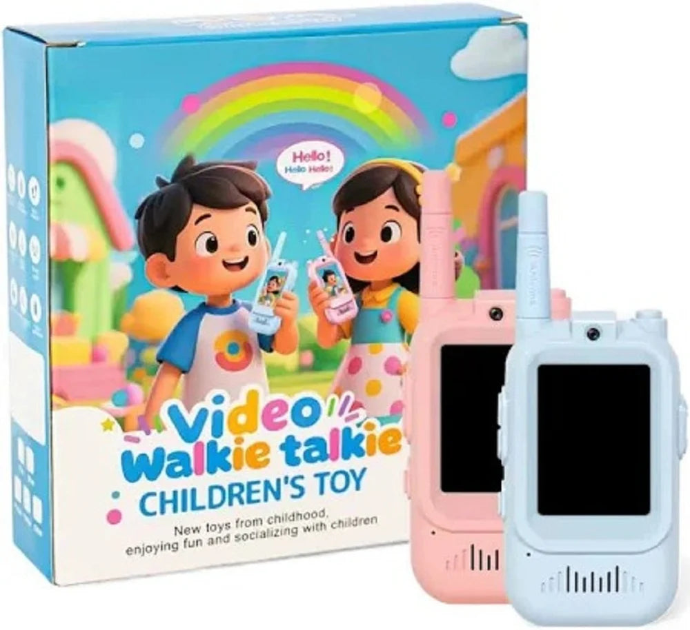 HD Video Walkie Talkies for Kids – Rechargeable Two-Way Radio with Camera & Voice Effects