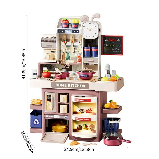 Kids Kitchen Playset with Stove & Sink | Educational Pretend Play Toy