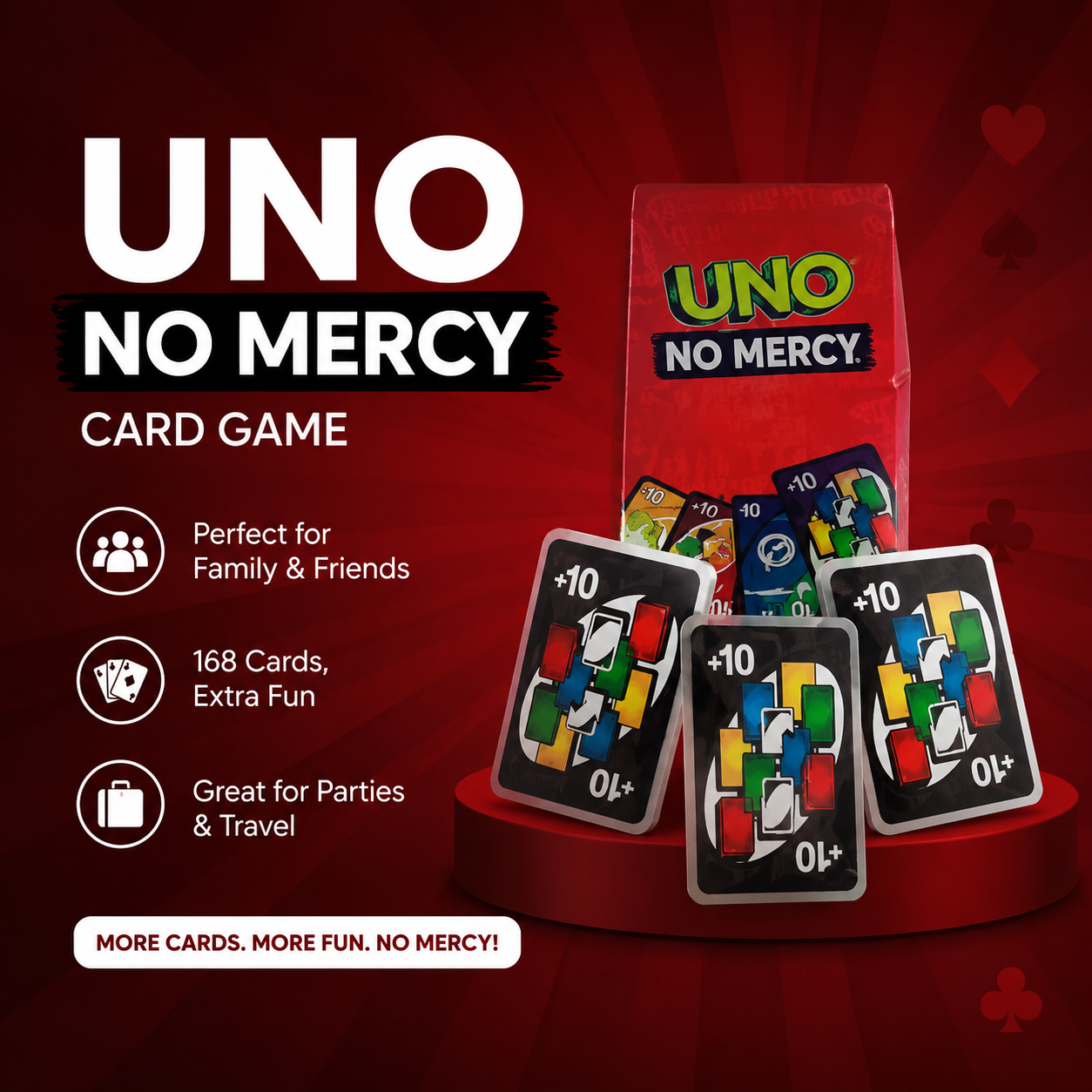 UNO Show 'Em No Mercy Card Game – 2 to 8 Players Edition