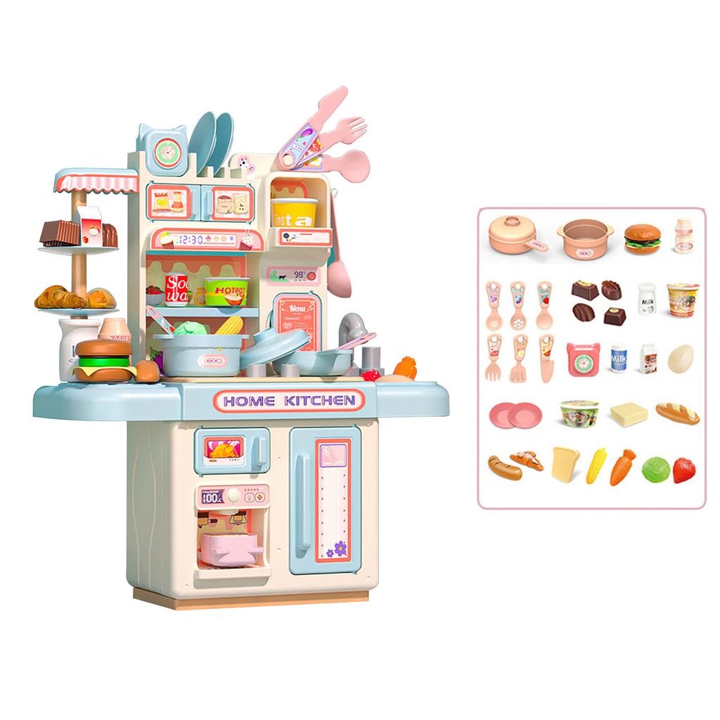 DIY Kids Dream Kitchen Set - Realistic Playset with Steam & Water | Khelaghor Toys