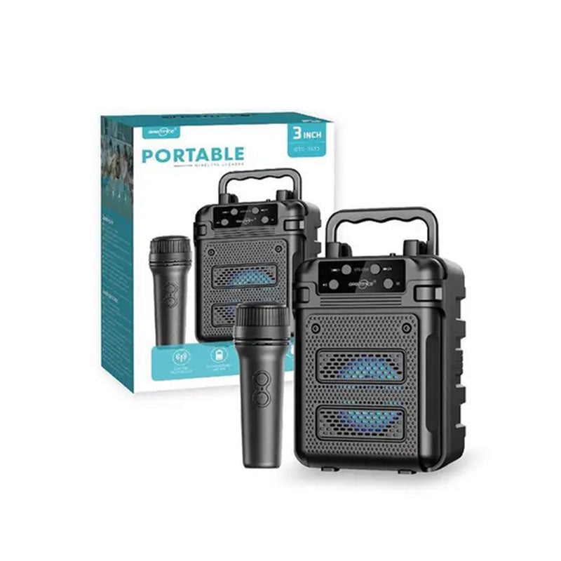 GTS2333 Portable Bluetooth Speaker with Wireless Mic & RGB Lights | GreatNice