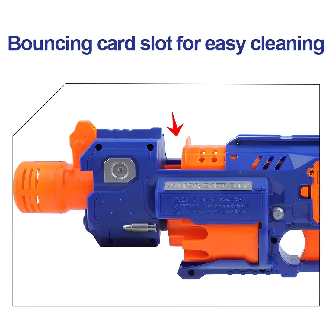 Automatic Soft Bullet Toy Gun - BLAST Super Electric Gun with Target Set