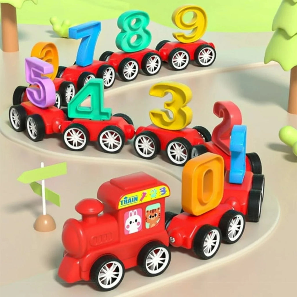 Magnetic Number Train Set (K357) – 21-Piece Color & Counting Toy for Toddlers