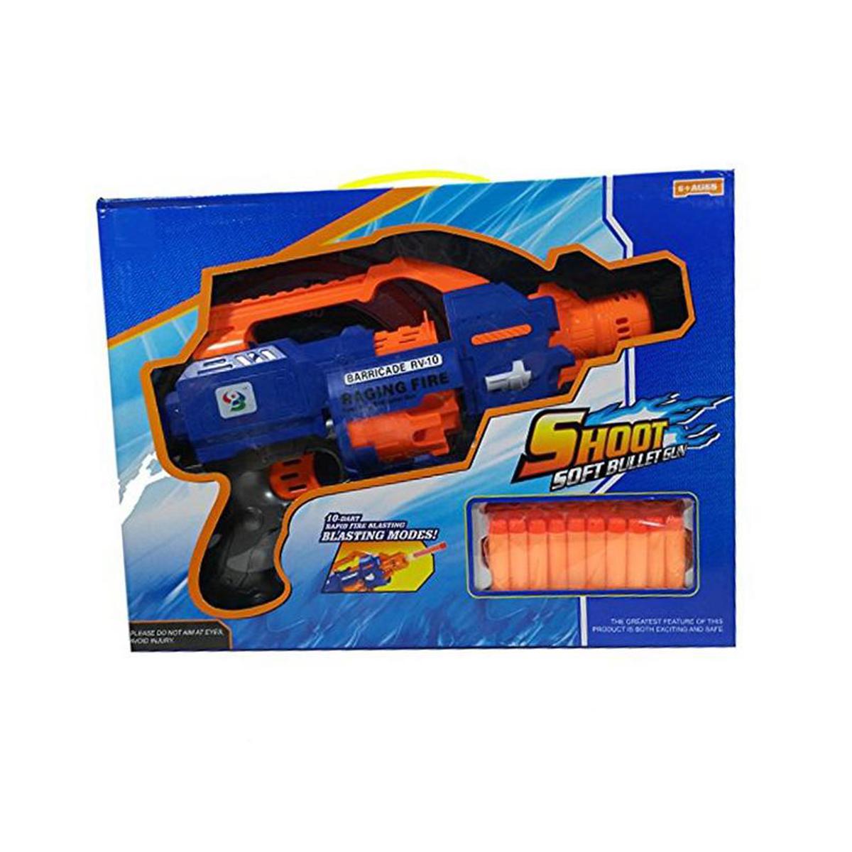 Soft Bullet Auto Gun (1225) – Foam Dart Blaster with 20 Bullets