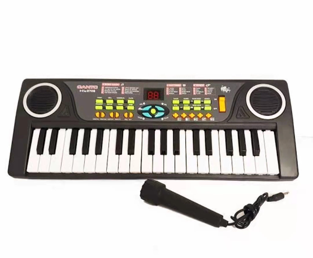 Canto 37-Key Electronic Keyboard Piano with Microphone – Beginner Kids Music Toy