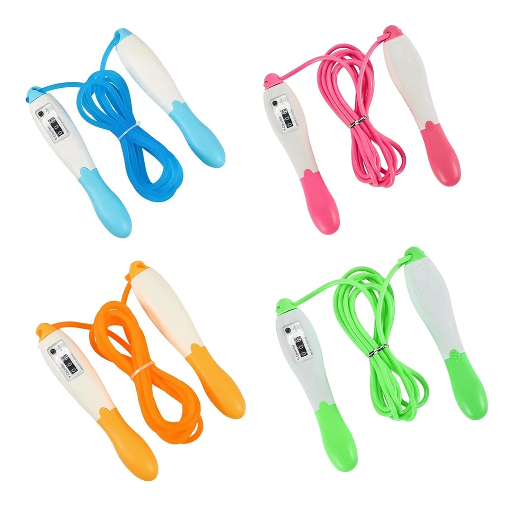 Adjustable Skipping Rope with Counter – 2.8M PVC Jump Rope for Fitness & Cardio
