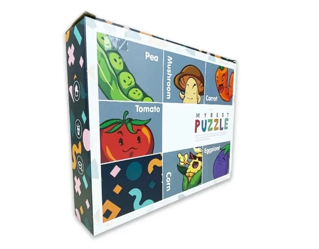 Mybest Vegetables Knowledge Puzzle 20 Pieces - Educational Toy for Kids 3+