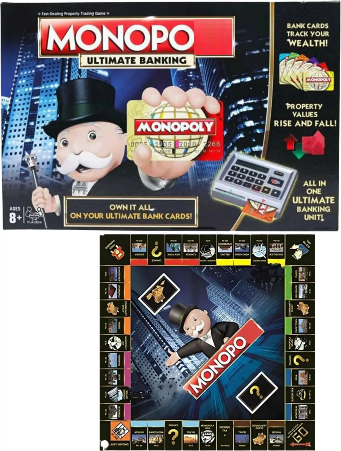 Monopoly Ultimate Banking Edition Board Game – Electronic Banking Unit