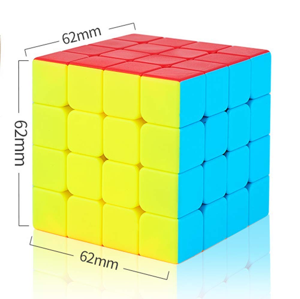 Cube Series Happy 4x4x4 Stickerless Speed Cube | Fast Rotation | Vibrant Multicolor