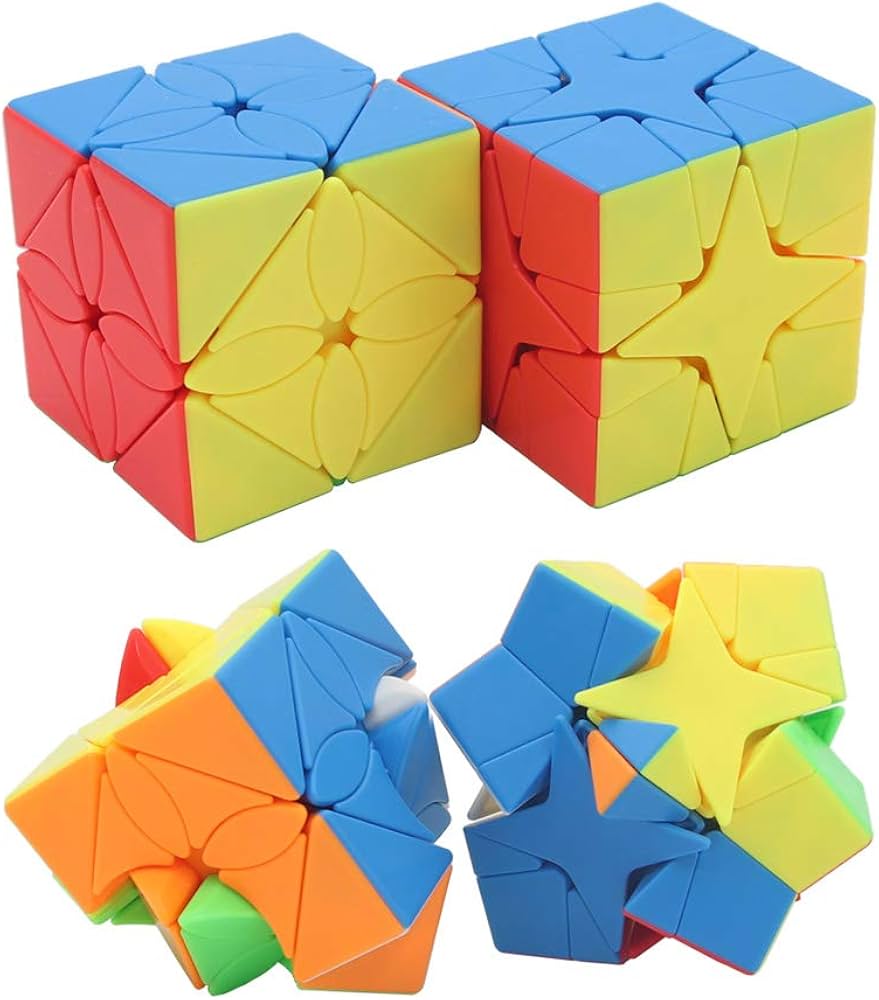 MoYu MeiLong Maple Leaf Skewb | Stickerless Multicolor Twisty Puzzle Cube