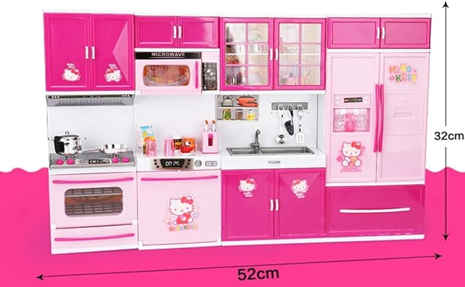 4-in-1 Toy Kitchen Set K304 - Interactive Kids Kitchen | Khelaghor Toys BD
