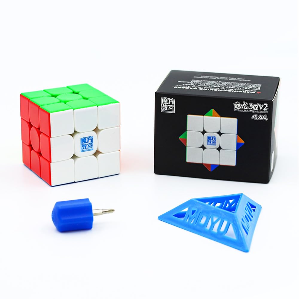 Moyu Meilong 3M V2 Magnetic 3x3 Speed Cube - Budget-Friendly Lightweight Puzzle