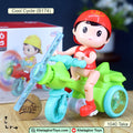 Electric Tricycle Motorcycle Toy for Boys | Cartoon Kids Ride-On Green