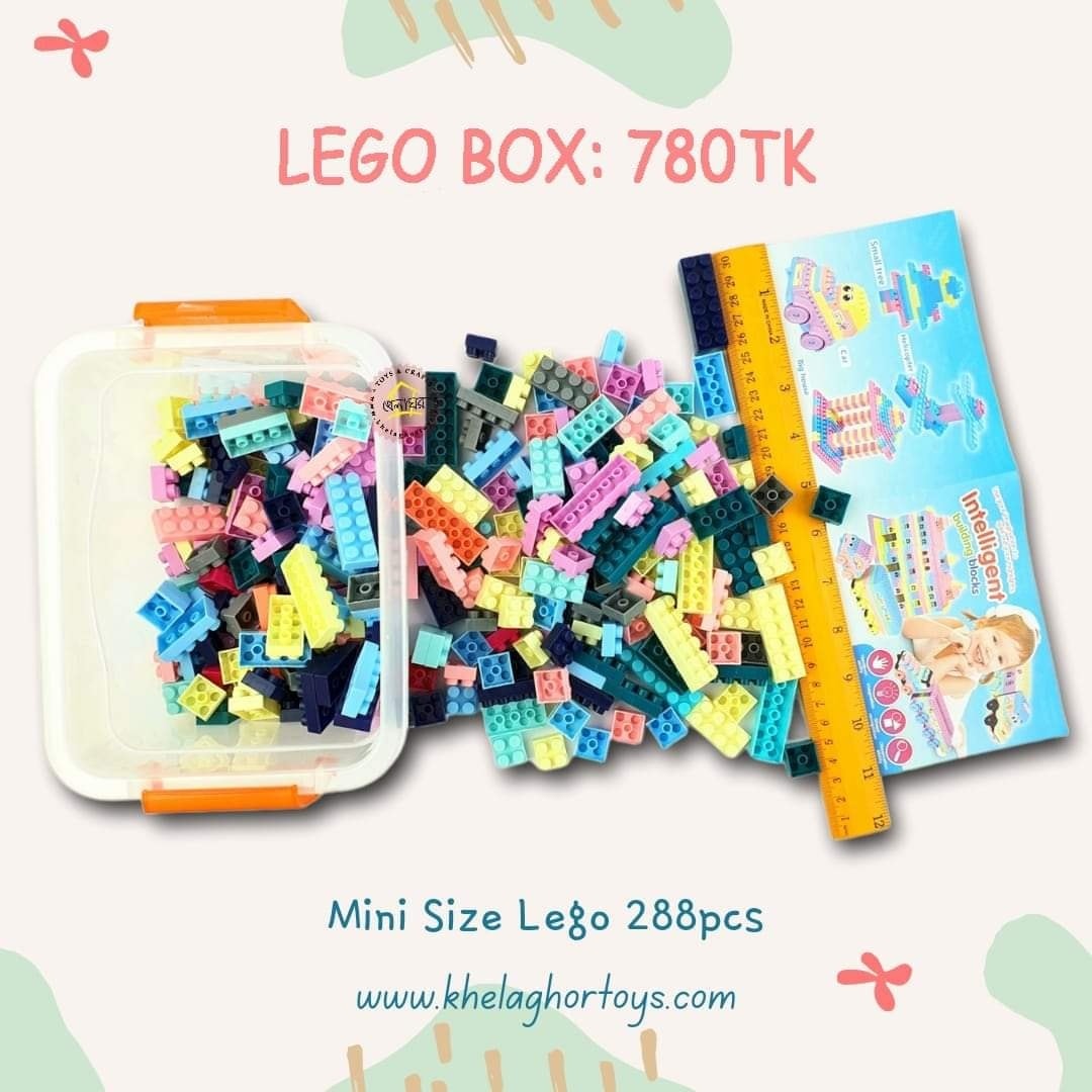 Mini Building Blocks Set 288 Pieces - Educational Construction Toy for Kids 6+