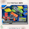 Two-Piece Soft Gun Competition Toy Set for Kids - Safe Nerf-Style Blasters for Boys