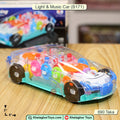 ransparent Racing Car Toy with Light & Music - Educational Mechanical Toy | Khelaghor Toys