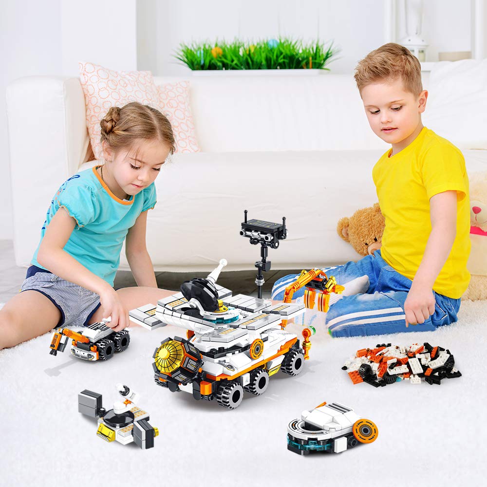 Panlos Brick 633058 Mars Rover 25-in-1 | 556-Piece STEM Building Set