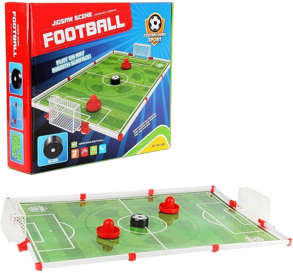 Table Football Sling Puck Game – 2-Player Tabletop Skill Game
