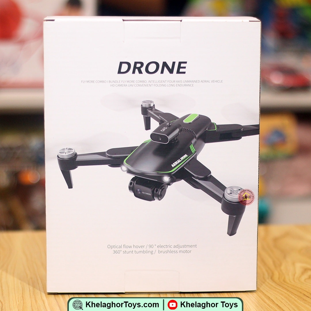 F166 Foldable Drone with 4K Dual Camera - Brushless Motor, 90° Adjustable Lens, 150m Range