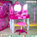 Kids Pretend Play Vanity Table Set with Lights & Sounds | Toy Dressing Table