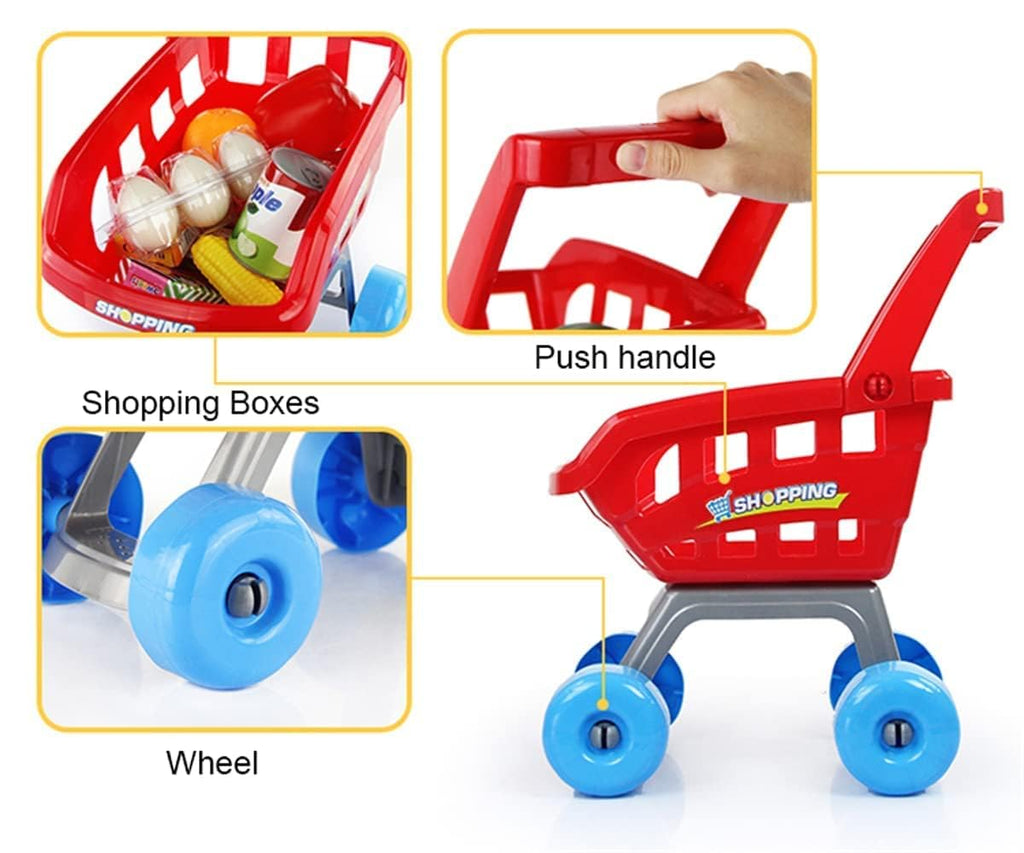 668-05 Home Supermarket Children's Playset – Cash Register, Scanner & 40+ Accessories