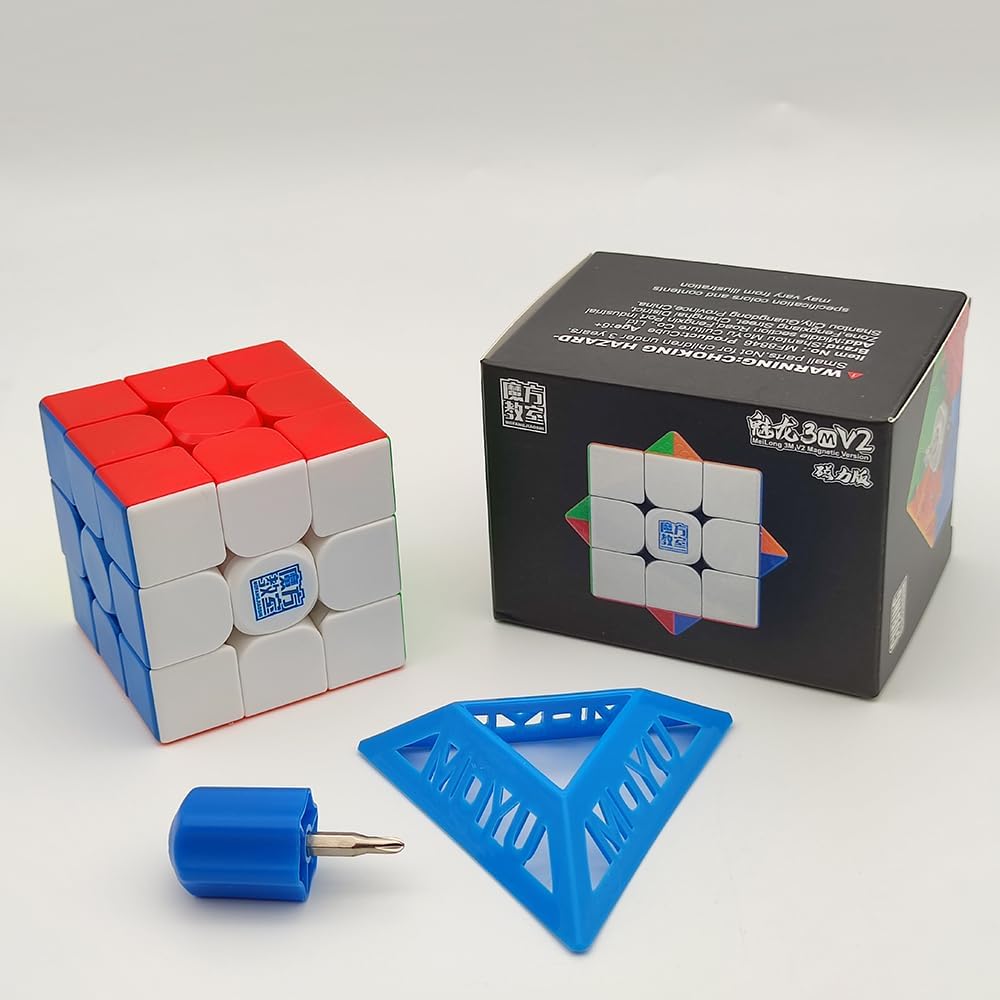 Moyu Meilong 3M V2 Magnetic 3x3 Speed Cube - Budget-Friendly Lightweight Puzzle