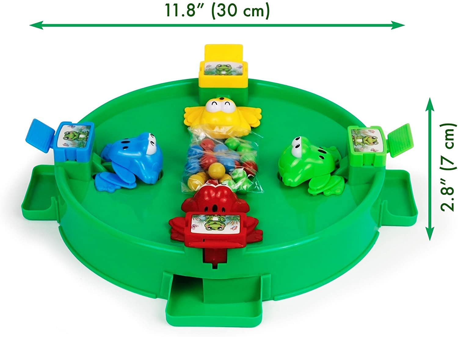 Hungry Frogs Family Board Game – 4-Player Bean Grabbing Fun for Kids