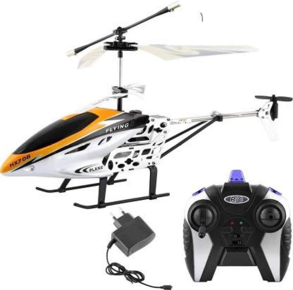 V-Max HX708 Rechargeable RC Helicopter with Remote – Metal Body & Unbreakable Blades