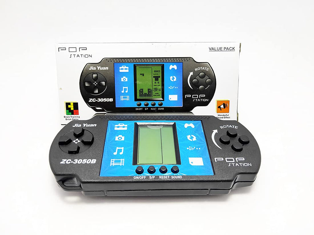 Pop Station Handheld Brick Game Console (ZC-3050B) – Retro LCD Game with Sound