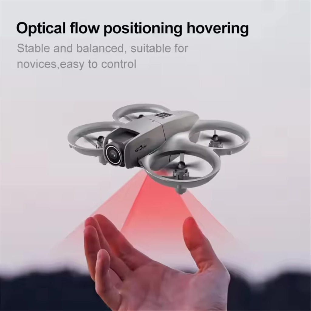 GT3 Optical Flow Drone - 4K Dual Camera with 180° Electric Adjustment & WiFi FPV