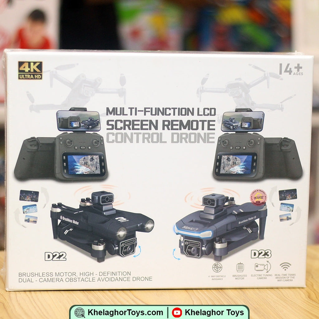 XS8 Brushless Drone with 4K Camera & 4.3" Screen - Obstacle Avoidance GPS Quadcopter 25min Flight