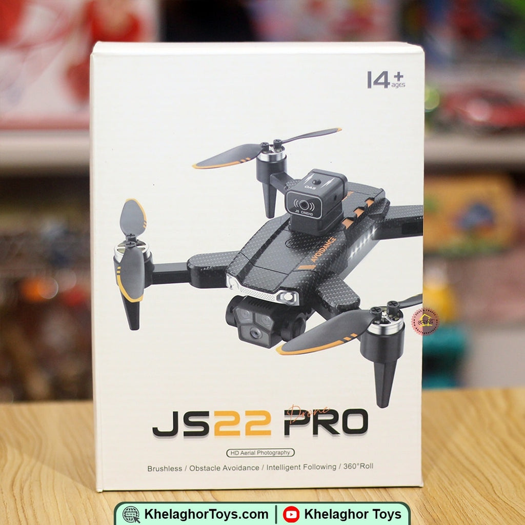 JS22PRO Drone - 4K Camera, Brushless Motor, Dual Lens Protection, 360° Roll