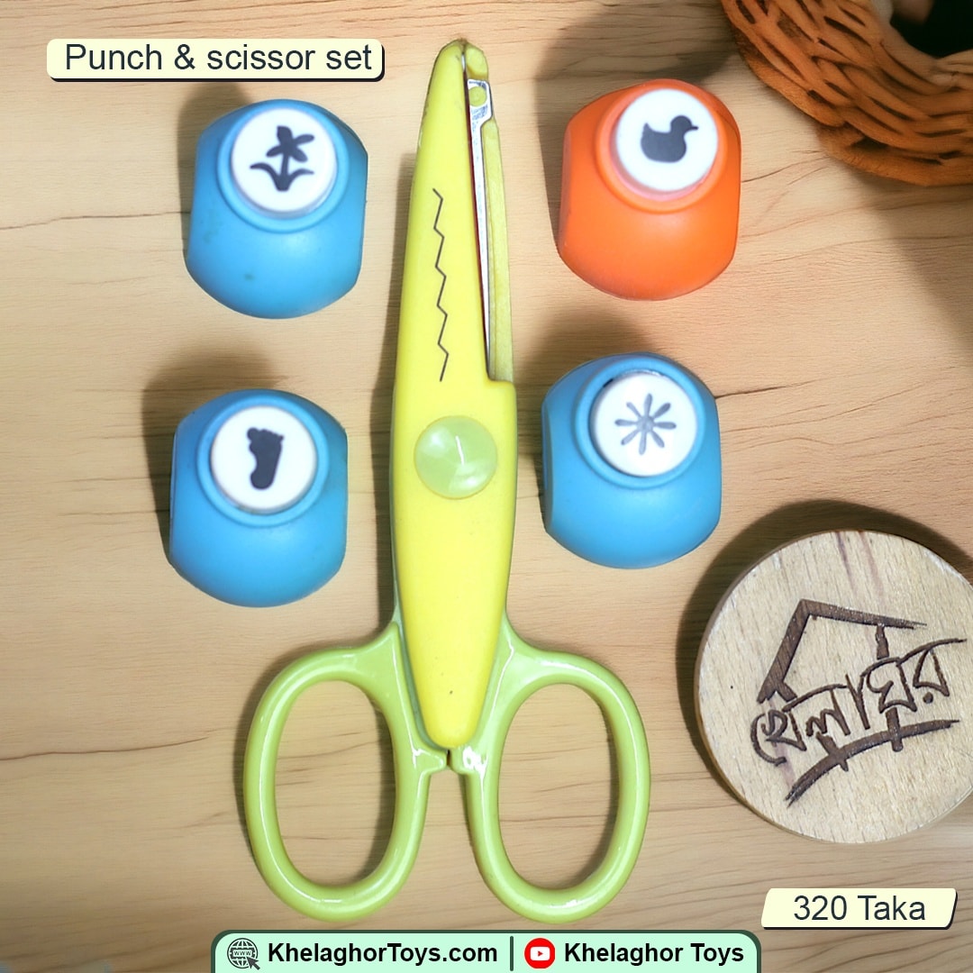 Craft Punch and Scissor Set - Complete Cutting & Shaping Tool Kit for Arts & Crafts
