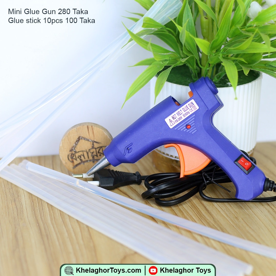 Mini Hot Melt Glue Gun with Glue Sticks - Multi-Purpose for DIY Crafts & Home Repairs