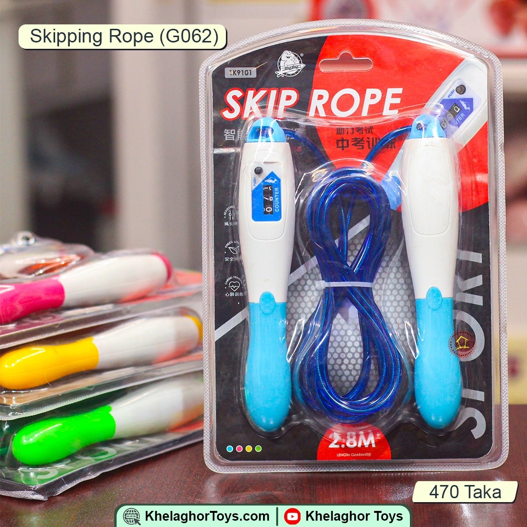 Adjustable Skipping Rope with Counter – 2.8M PVC Jump Rope for Fitness & Cardio