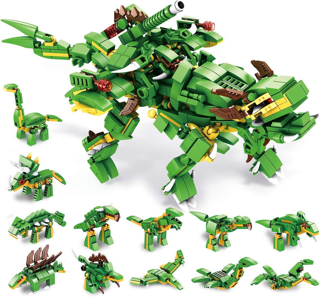 Panlos Dinosaur Era 12-in-1 Building Blocks - 577 Pieces, 25 Play Styles ( 25 in 1 ) | Ages 6+