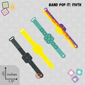 Push Pop Bubble Fidget Bracelet - Wearable Silicone Sensory Stress Relief Wristband