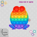 Frog Pop-It Fidget Toy - Cute Silicone Sensory Stress Relief Toy (5.2" x 4.6")