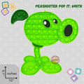 Peashooter Pop-It Fidget Toy - Plants vs. Zombies Silicone Sensory Stress Relief Toy