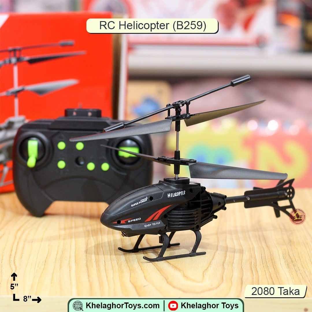 Sky King F-550B Remote Control Helicopter – LED Lights, 10-15 Min Flight Time