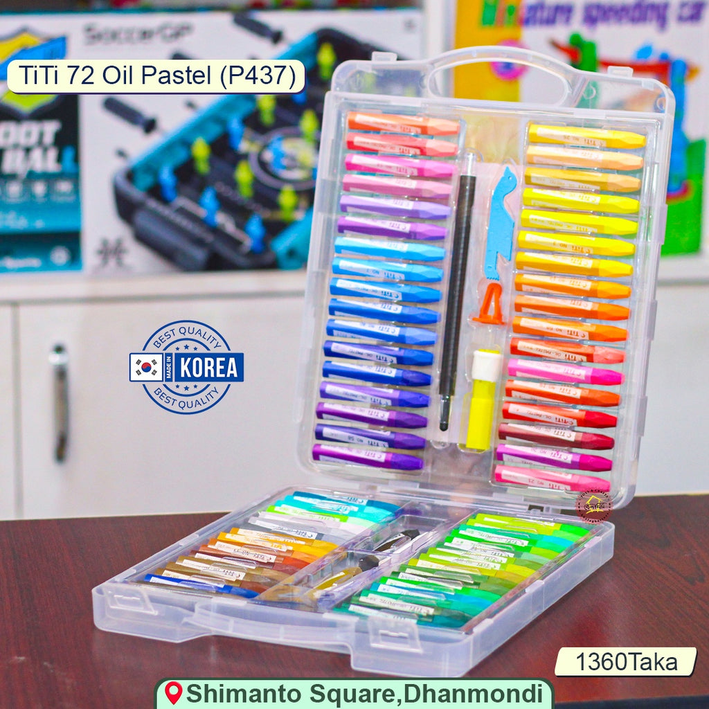 72-Color Colored Pencil Set – Neon & Classic Shades, Blendable & Non-Toxic with PP Case