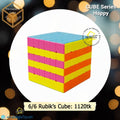 Cube Series Happy 6x6 Stickerless Speed Cube | Anti-Pop, Smooth Rotation | Vibrant Colors