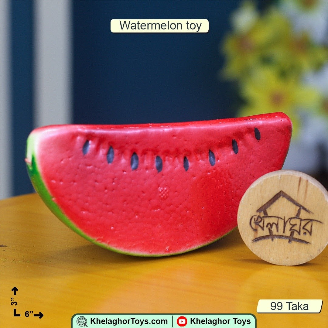 Decorative Artificial Watermelon Slice – Realistic Simulation Fruit for Home Decor & Photography Props