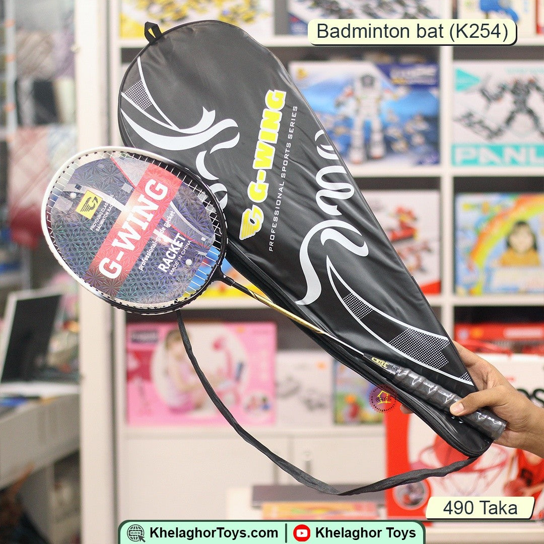 G-Wing Carbon Badminton Racket – Lightweight with Branded Teal Carrying Case